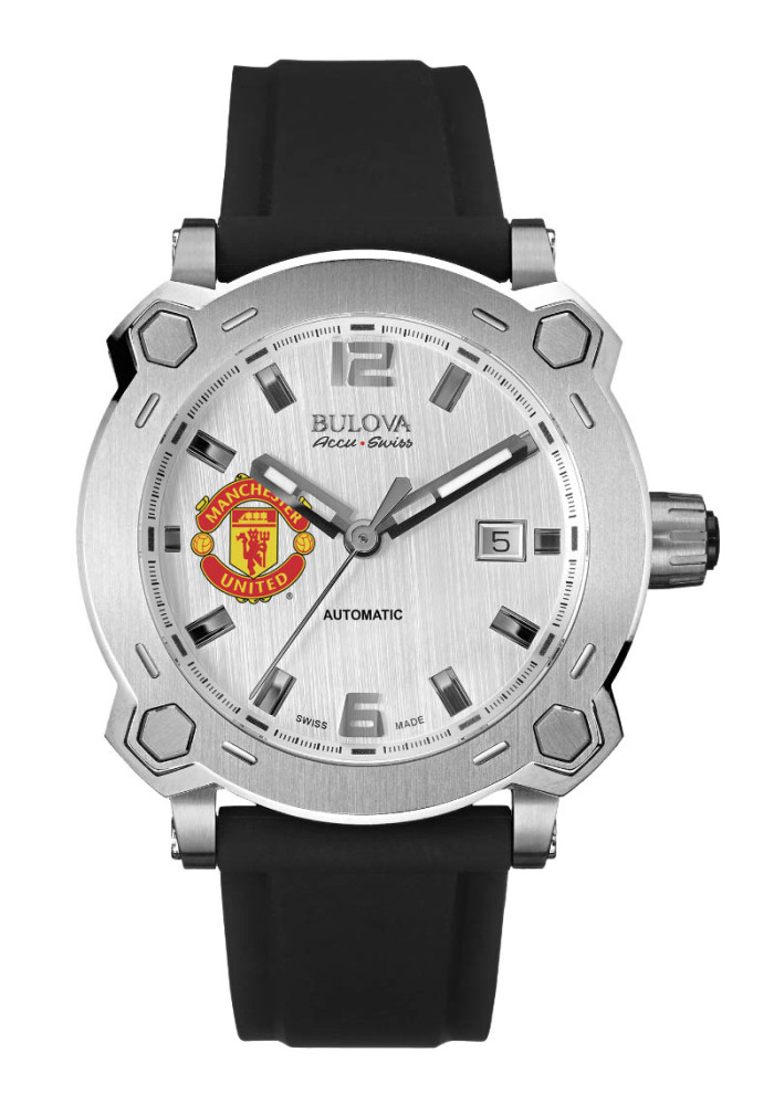 BULOVA PERCHERON WHITE MAN U LOGO