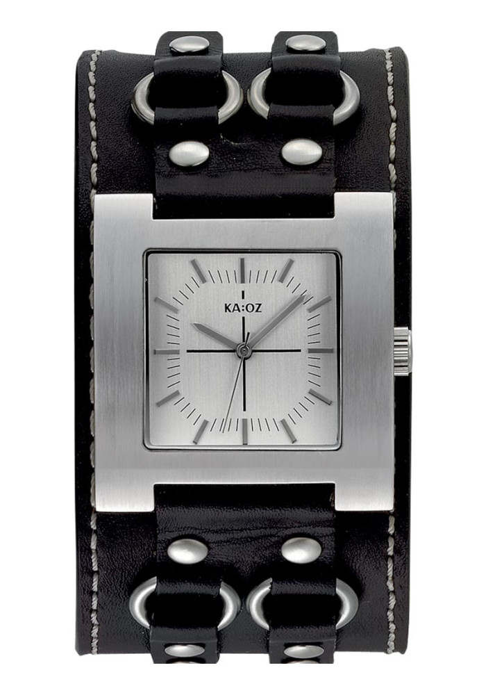 KA:OZ HERRE STÅL M/SORT REM MINERALGLAS