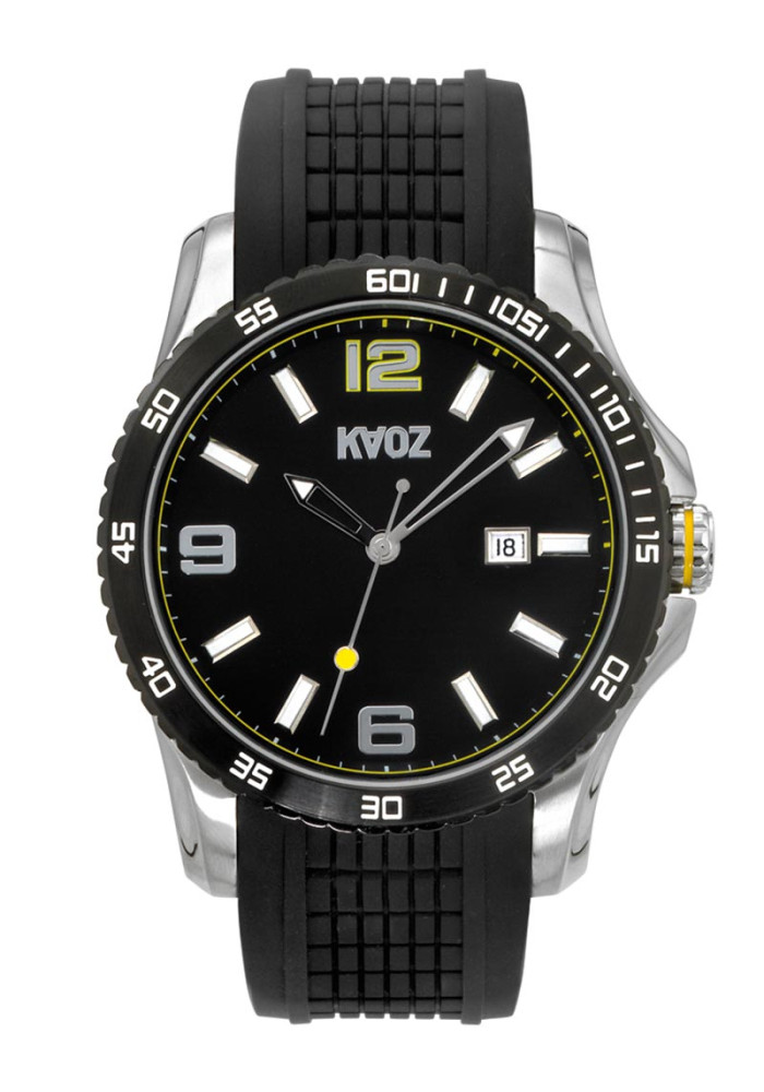 KA:OZ HERRE STÅL M GUMMIREM 10ATM YELLOW