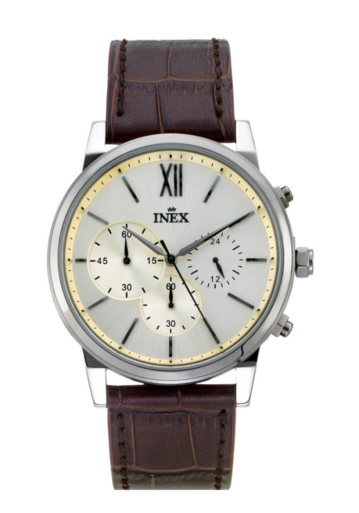 INEX HERRE STÅL CHRONO 5ATM REM