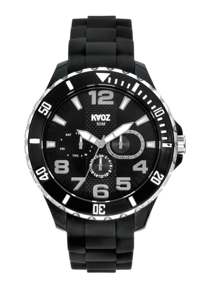 KA:OZ HERRE SORT MULTI HVID PRINT