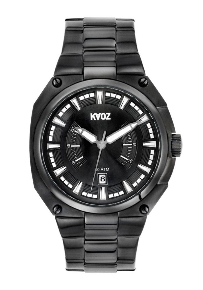 KA:OZ HERRE STÅL SORT M LÆNKE 10ATM