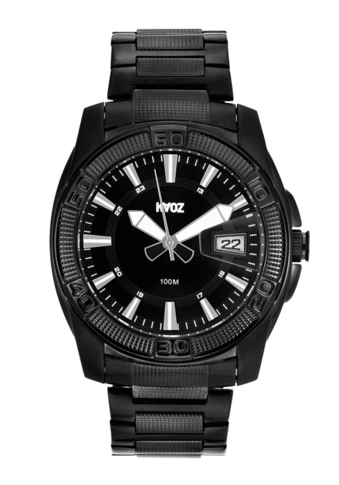 KA:OZ HERRE STÅL M LÆNKE 10ATM SORT