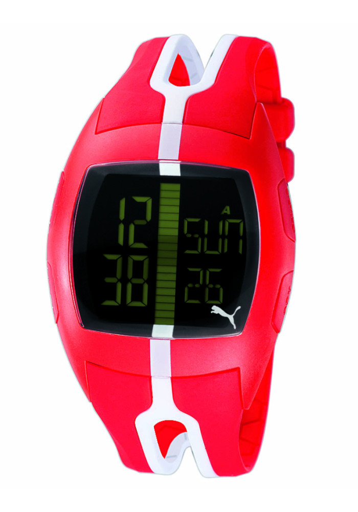 PUMA JUMP STOP/NEDT. 2ALRM RØD/HVID LCD