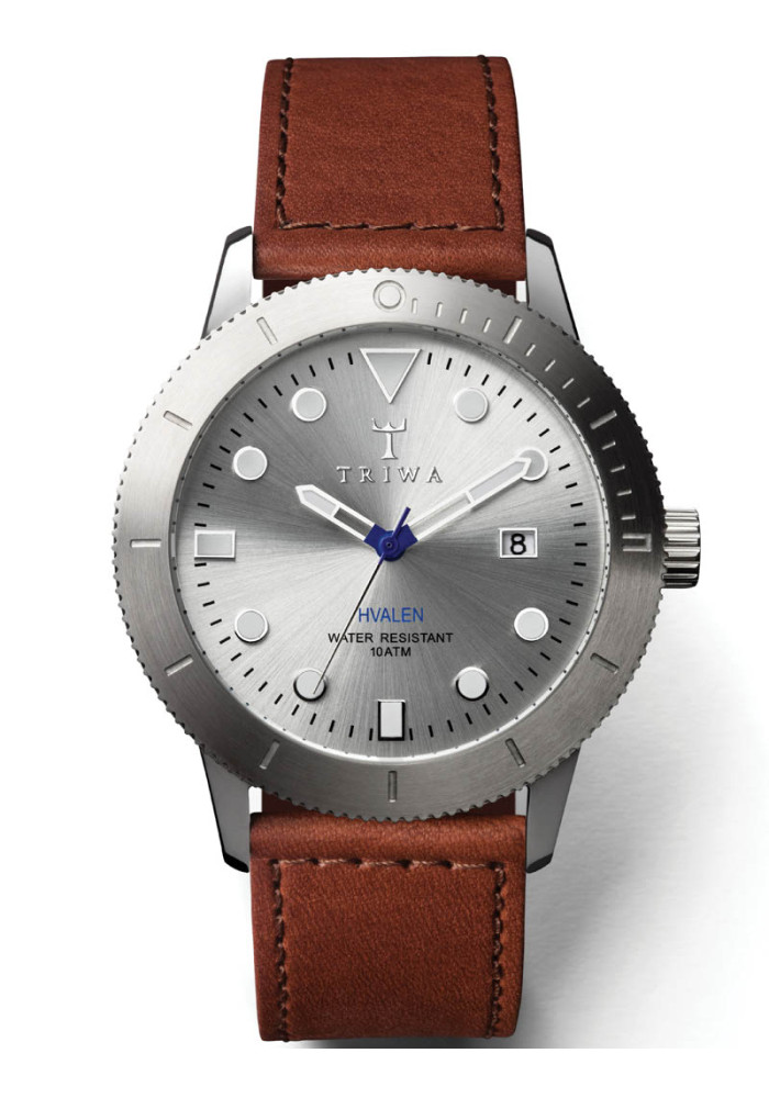 TRIWA STIRLING HVALEN STÅL M/BRUN REM