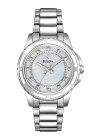 BULOVA LADIE´S STÅL M/LÆNKE DIAMANTER